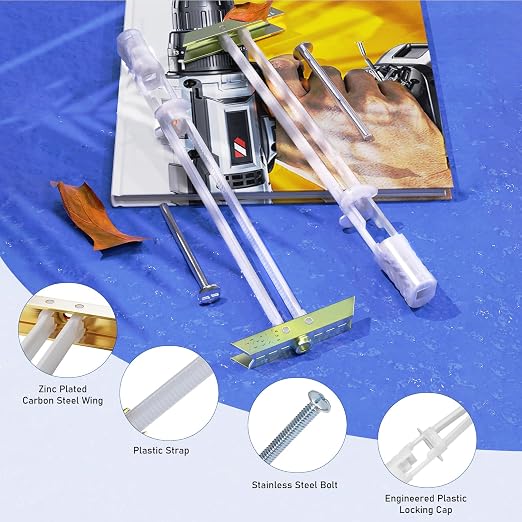 Drywall Anchor with Included Bolts, Heavy Duty Hollow Wall Anchors - Image 3