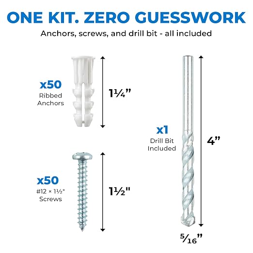 Qualihome Drywall Anchors and Screws Kit - Image 6