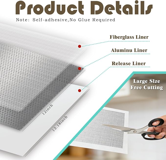 Drywall Repair Kit, 12x12in Self-Adhesive Patch - Image 3