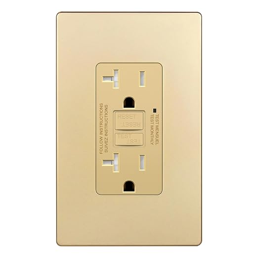 TG GFCI Outlet 20 Amp, Electrical Tamper-Resistant Receptacle, Self-Test | by TG