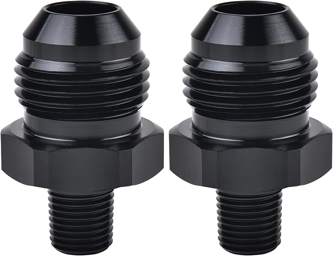 EVIL ENERGY 8AN Male Flare to 1/8" NPT Pipe Fitting Adapter Aluminum Straight by EVILENERGY