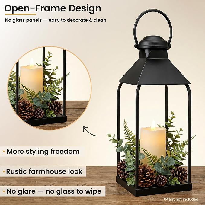 Decorative Metal Lanterns Indoor Outdoor, Wedding & Christmas, Party Decoration - Image 4