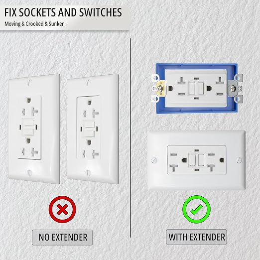 Single Gang Outlet Box Extender, 3/4 in, 1 Pack - Image 5