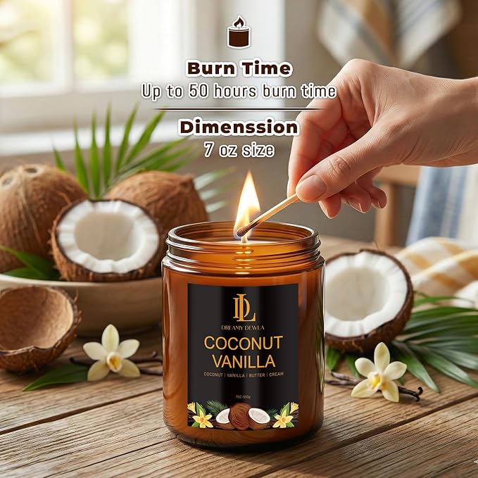 Scented Candles Set, 4 Pack Soy Candles - Image 3