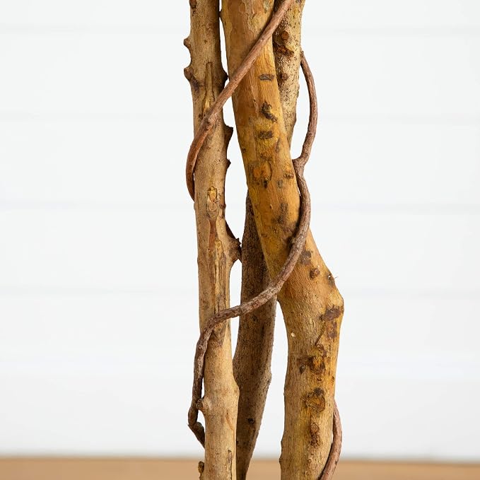 Nearly Natural 74 in Triple Trunk Artificial Ficus Tree - Image 7
