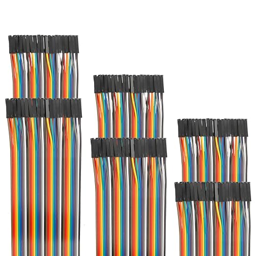 120pcs 15cm Dupont Wire Female to Female Breadboard Jumper Wires 5.9 inch by EDGELEC