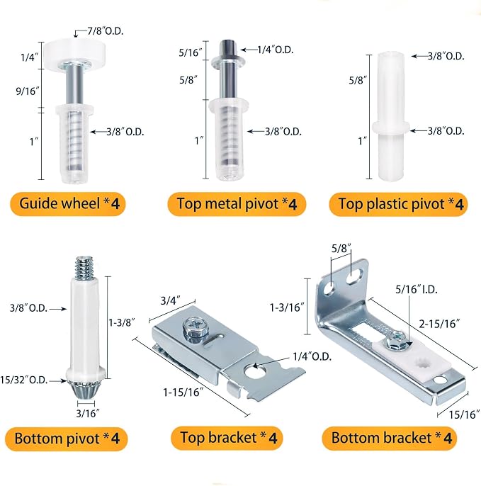 Bifold Door Hardware Repair Kit - Image 2