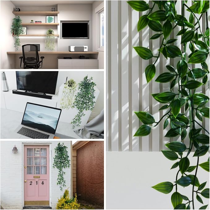 Freyalife Fake Plants Artificial Mandala Vine Faux Hanging Potted Plants - Image 6