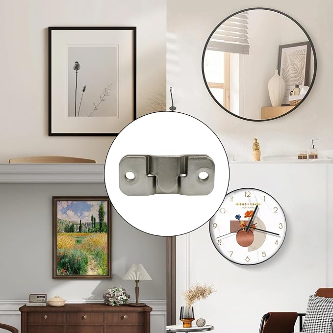 16PCS Flush Mount Bracket, 43x19mm Interlocking Furniture Connector, Stainless - Image 7