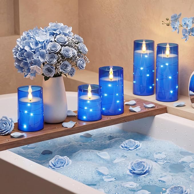 Homemory Flickering Flameless Candles, Christmas & Indoor Holiday Home Decor - Image 2