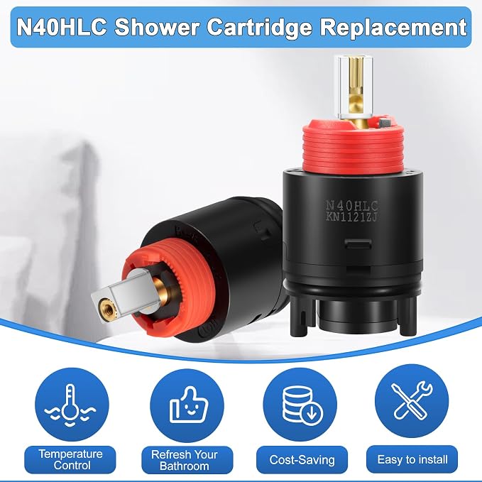 N40HLC Shower Cartridge, for RK7300-CART-3P, JH02BJ HL-40 Pressure Balancing - Image 6