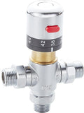 3-Way Thermostatic Mixing Valve DN15 Temperature Control Anti Scald | G1/2 NPS by FyeerTOUCHLESSFAUCET