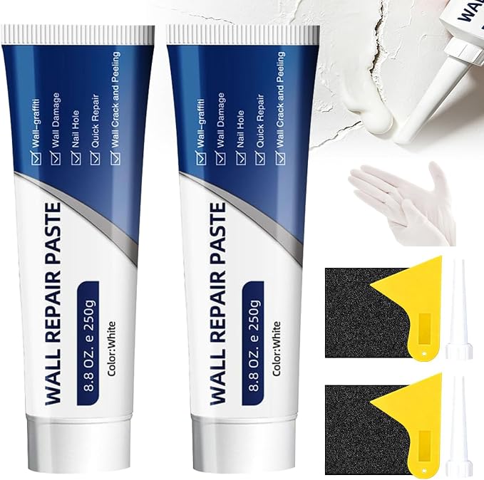 Drywall Repair Kit, 500 g Wall Mending Agent- 2 Pack, Wall Spackle Repair Kit by KEHOO
