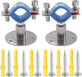 2PCS wall Mount Ceiling Mount Pipe 304 Stainless Steel Pipe Supports Pipe by RITUIPIOPIPESTRAP