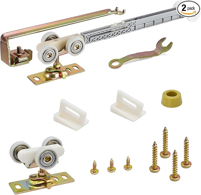 Sliding Pocket Door Single Direction Soft Close Rollers Kit | 1" O.D. Ball by Eockatoo