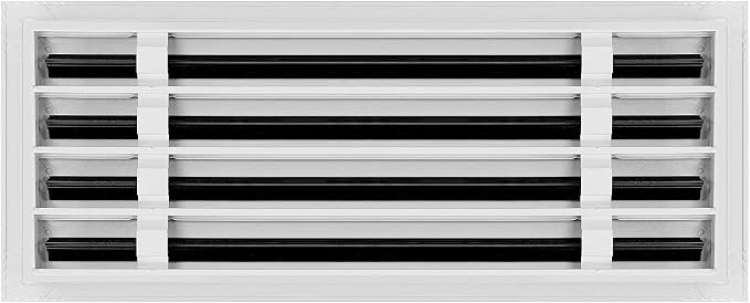 BUILDMART - 20x8 White Modern AC Vent Cover - Decorative Air Vent - Standard - Image 2