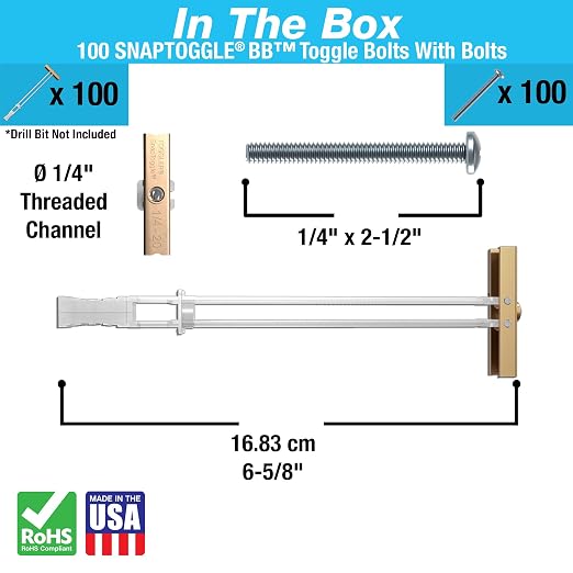 TOGGLER SNAPTOGGLE Drywall Anchors - Image 2