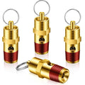 4 Pcs 1/4 Inch Male Npt 200 Psi Air Compressor Pressure Relief | Safety Valve by Bonuci