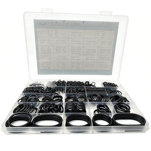 1030PCS Nitrile Rubber O-Ring Assortment Kit in 31 Sizes | Durable, Flexible by HTJZWG