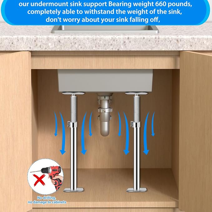 Undermount Sink Brackets.Undermount Sink Support, Undermount Sink Repair Kit - Image 7