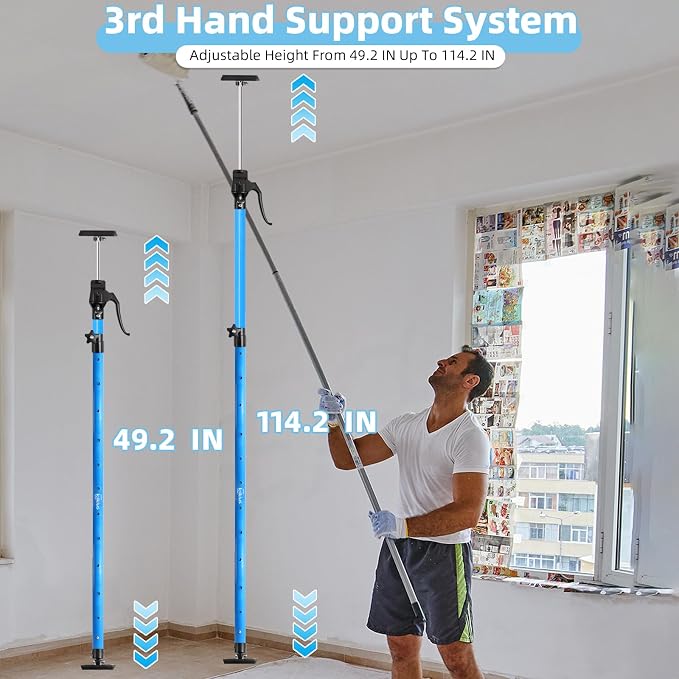 Adjustable Cargo bar, Extend from 49 to 114 inches, Tallest Steel Cabinet Jack - Image 2