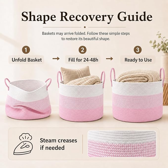 JMvicyroam 65L Extra Large Blanket Basket - Image 6