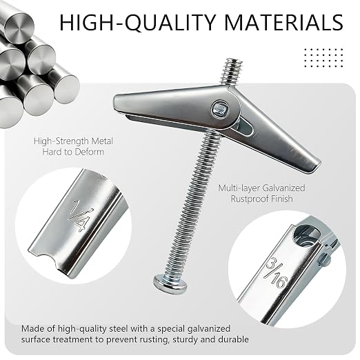 28 Sets 3 Sizes Hollow Wall Anchors Kit Butterfly Toggle Bolts Screws - Image 4