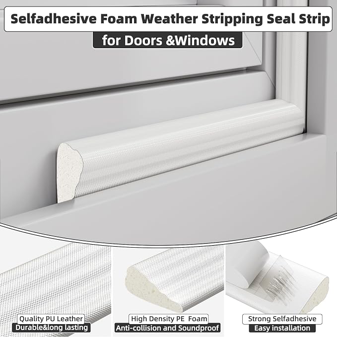 9.8 Ft Weather Stripping Seal Strip - Image 2