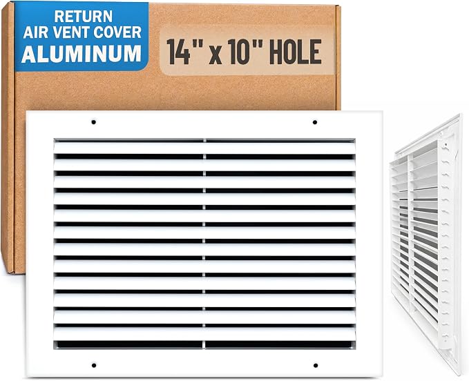 Fits 14x10 Hole | Aluminum Return Air Grille by Handua | Vent Cover Grill by Handua