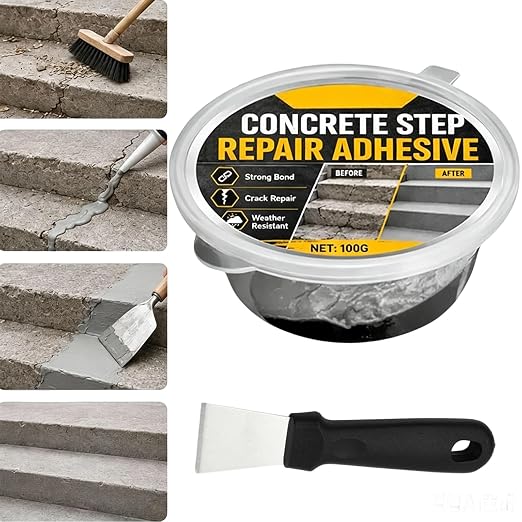 Concrete Step Repair Adhesive, Concrete Step Repair Kit | Permanently Bonds by Unknown