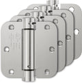 Luxbaro 4 Pack Self Closing Door Hinges, 3.5 Inch Spring Loaded Hinges by Luxbaro