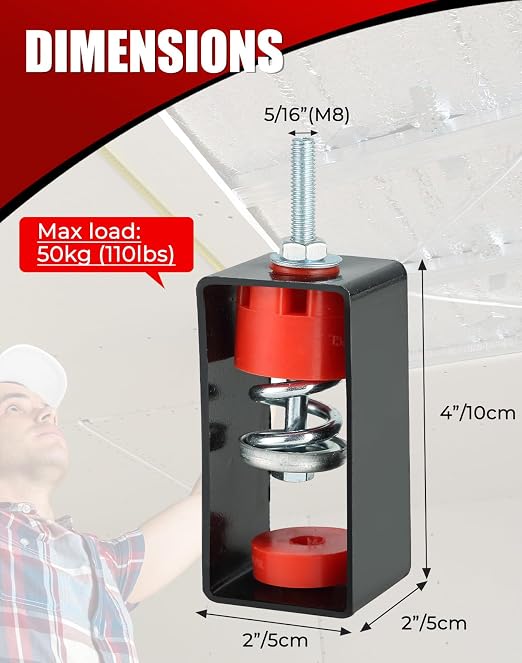 NATGAI Ceiling Spring Vibration Isolator Hangers - Image 2