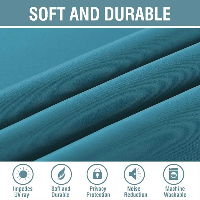 H.VERSAILTEX Blackout Thermal Insulated Living Room Curtains 84 inches Long - Image 4