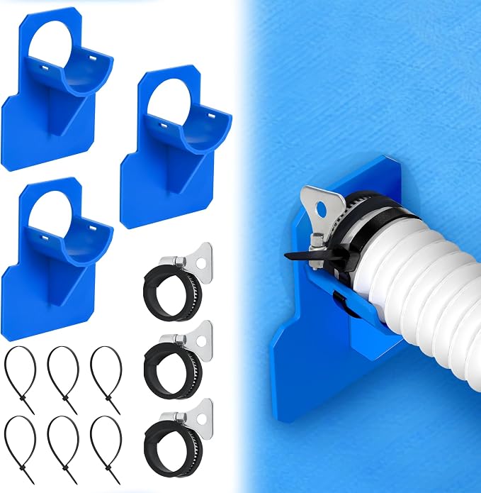 3 PCS Swimming Pool Pipe Holders, Upgraded Pool Hose Support Bracket Above by Unknown