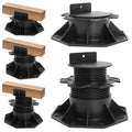 10Pack Adjustable Deck Support Pedestal, 2-3/8" to 5-1/2" Height | Deck by MCCKLE