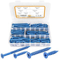 VIGRUE 1/4" 3/16" Concrete Screws Assortment Kit 210PCS Flat Head Cement Screws by Aprofessionalfastenerseller