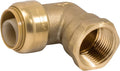 SharkBite 3/4 Inch x 3/4 Inch 90 Degree Female Adapter Elbow, Push to Connect by SharkBite