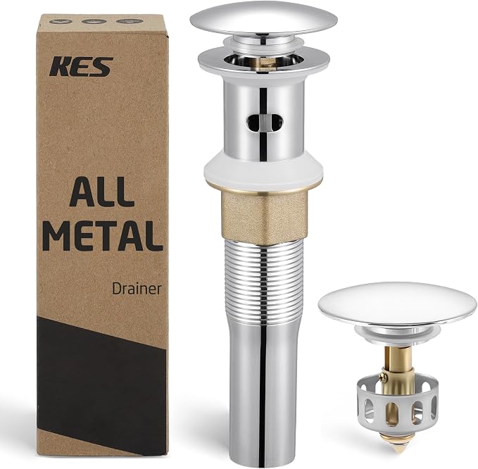 KES All Metal Bathroom Sink Drain by KES