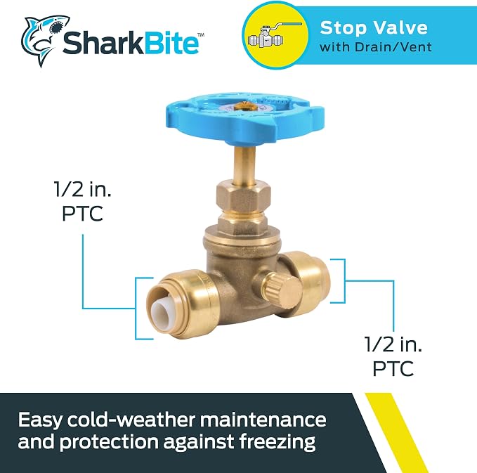 SharkBite 1/2 Inch Stop Valve - Image 2
