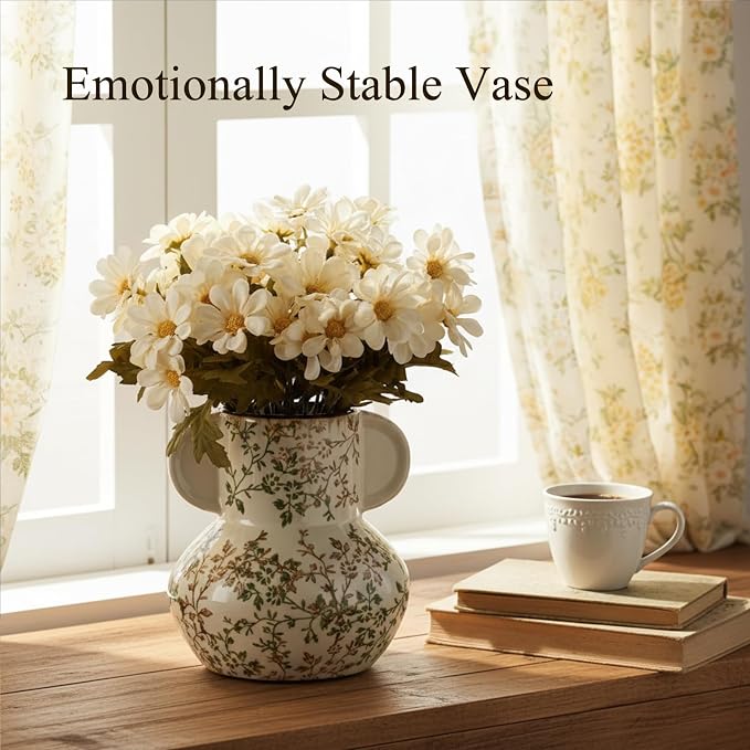 Emotionally Grounded Vase, Vaseking Ceramic Rustic Vase - Image 7