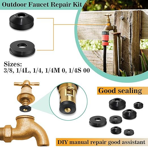 XBVV 158 Pcs Faucet Rubber Washers and Garden Hose Gasket Assortment Kit - Image 3