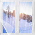 62×236in Window Insulation Kit for Winter- Thicken Indoor 5-Window Plastic for by Bigmeta