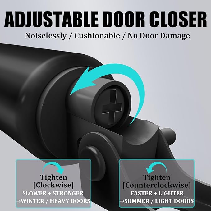 Screen Door Closer, Storm Door Closer -Lasts - Image 2