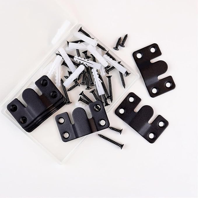 4 Pairs Interlocking Flush Mount Bracket Picture Hanging Bracket Wall Mounting - Image 7