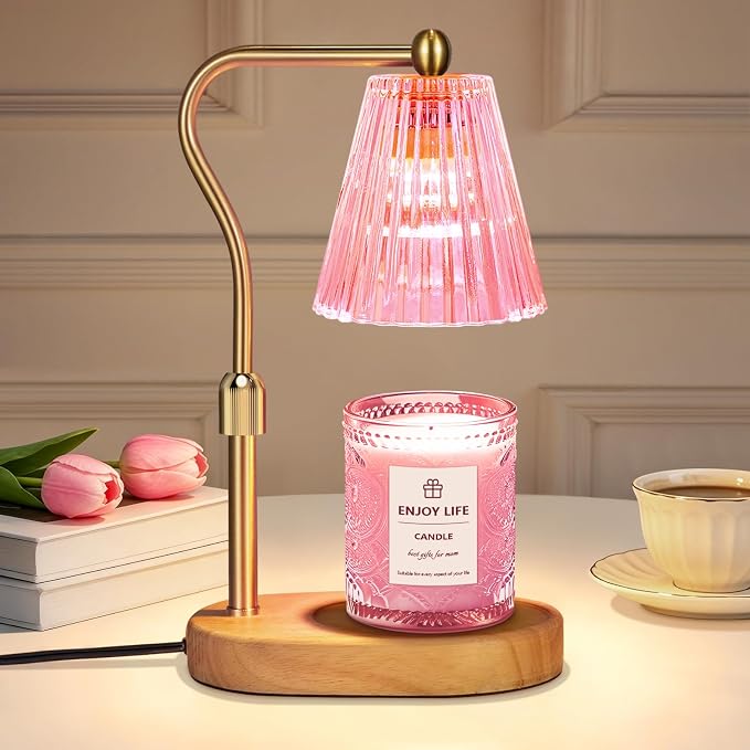 Pick Candle Warmer Lamp with Timer Dimmer Adjustable Height, Electric Wax by seenlast