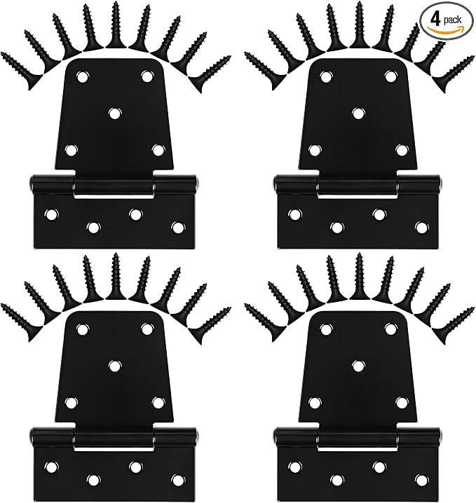 Heavy Duty Gate Hinges 3.5 inch 4 Pack Extra Thick Industrial T Hinges Barn by Inchoco