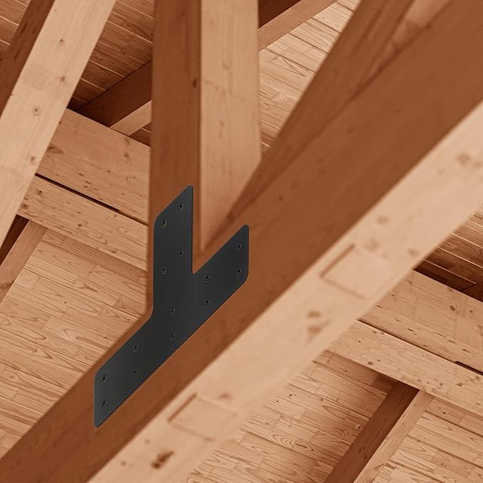 8 Pack 12×8 T Post Timber Brackets, Post to Beam Connector | - Image 6