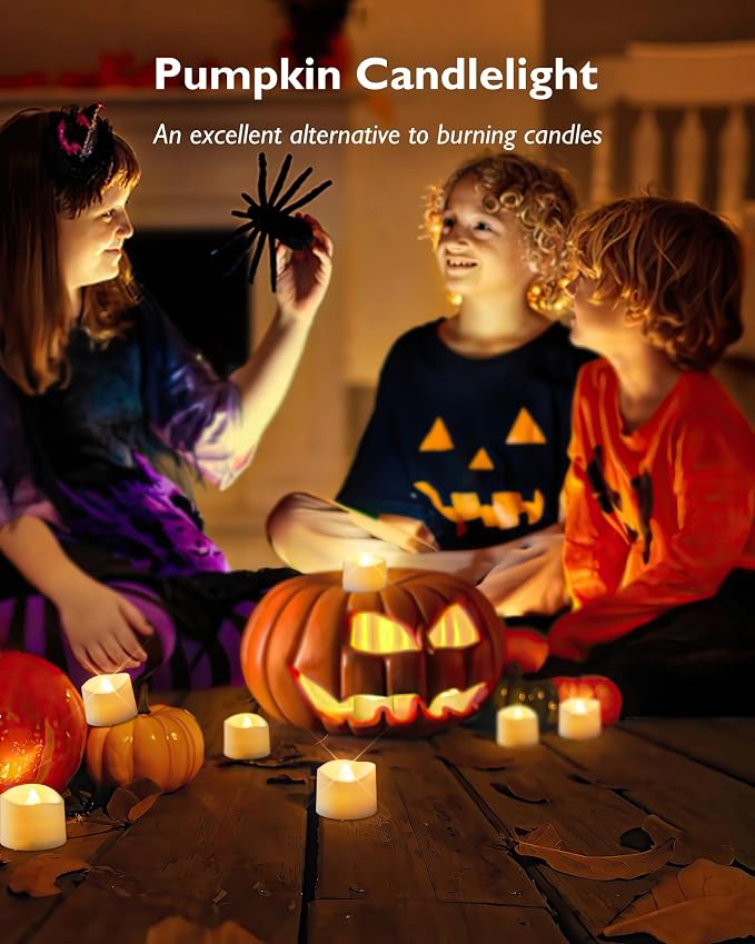 Homemory 12-Pack Flameless Tea Lights Candles Battery Operated, 200+ Hours | - Image 9