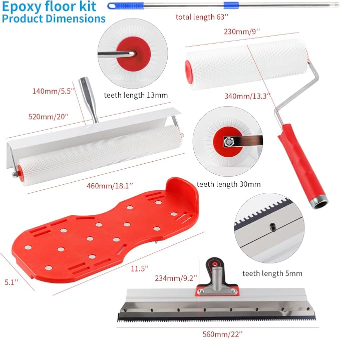 Self-Leveling Epoxy Floor Tool Kit - Image 4