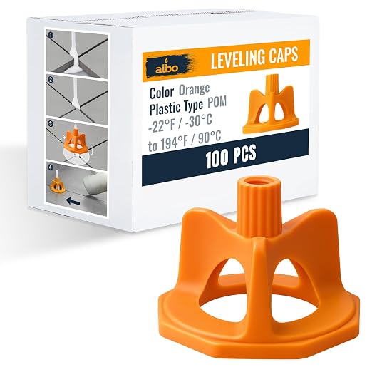 ALBO Reusable Caps 100 PCS for Tile Leveling System by BinamInc